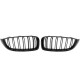 Front grills black gloss BMW 4 F32/F33/F36 Double Stripe M Design Piano Black (2013-...)