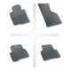 Car rubber floor mats black VW PASSAT CC (2008-...) NEGRO