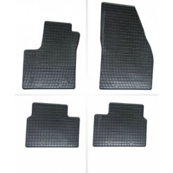 Car rubber floor mats black OPEL MERIVA B (2010-...) NEGRO
