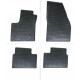 Car rubber floor mats black OPEL MERIVA B (2010-...) NEGRO