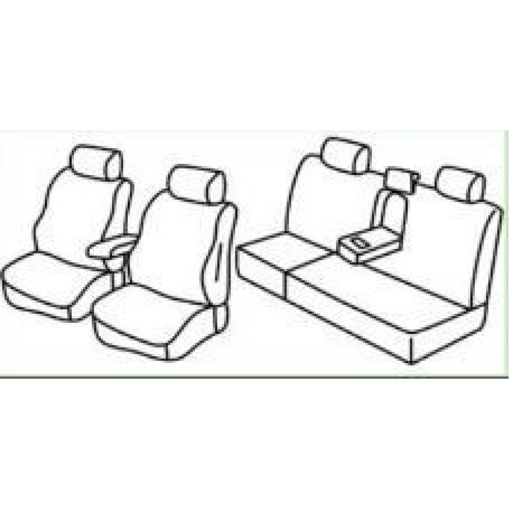 Car seat covers *HARMONY* TOYOTA HILUX (2016-...)