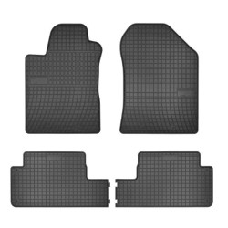 Car rubber floor mats black TOYOTA COROLLA VERSO II (2004-2009) NEGRO