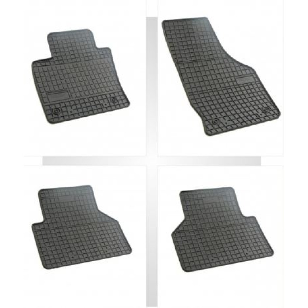 Car rubber floor mats black AUDI Q3 (2011-...) NEGRO