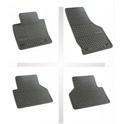 Car rubber floor mats black AUDI Q3 (2011-...) NEGRO
