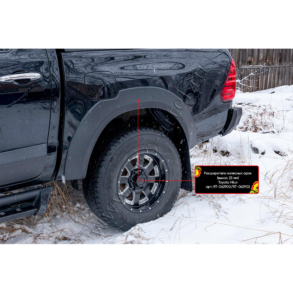 Wheel arch extenders TOYOTA HILUX (25 mm)(2019-...) RT062902