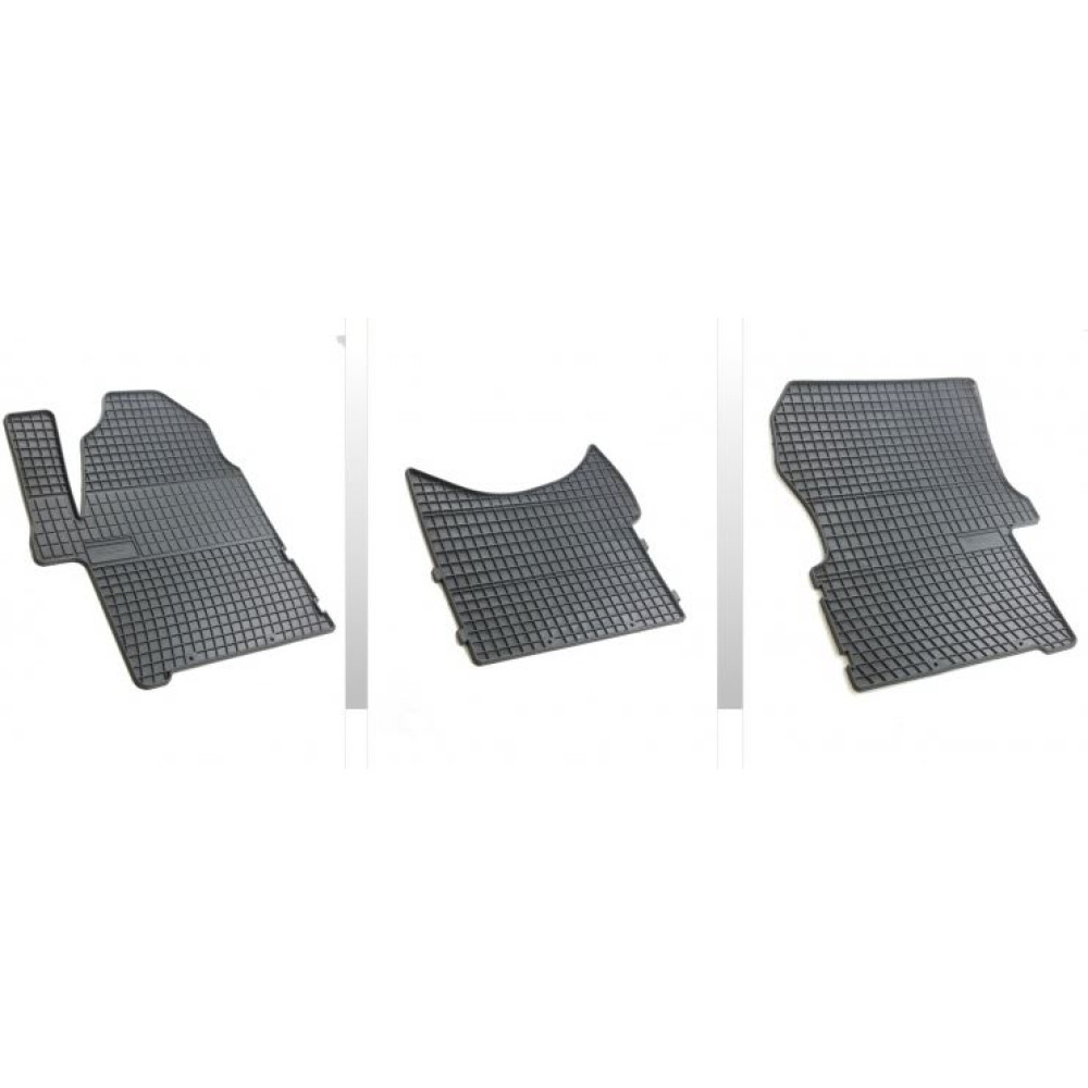 Car rubber floor mats black VW CRAFTER (2006-...) NEGRO