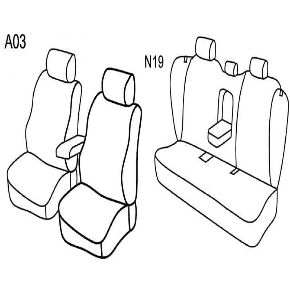 Car seat covers *HARMONY* VOLVO S80 II (2006-2016)