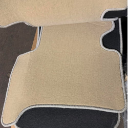 Car textile mats beige TOYOTA LAND CRUISER 120 (2002-2009) LUXE
