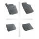 Car rubber floor mats black SKODA RAPID (2012-...) NEGRO