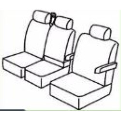 Fundas de asientos para coche *HARMONY* VOLKSWAGEN CRAFTER II (1+2)(2017-...)