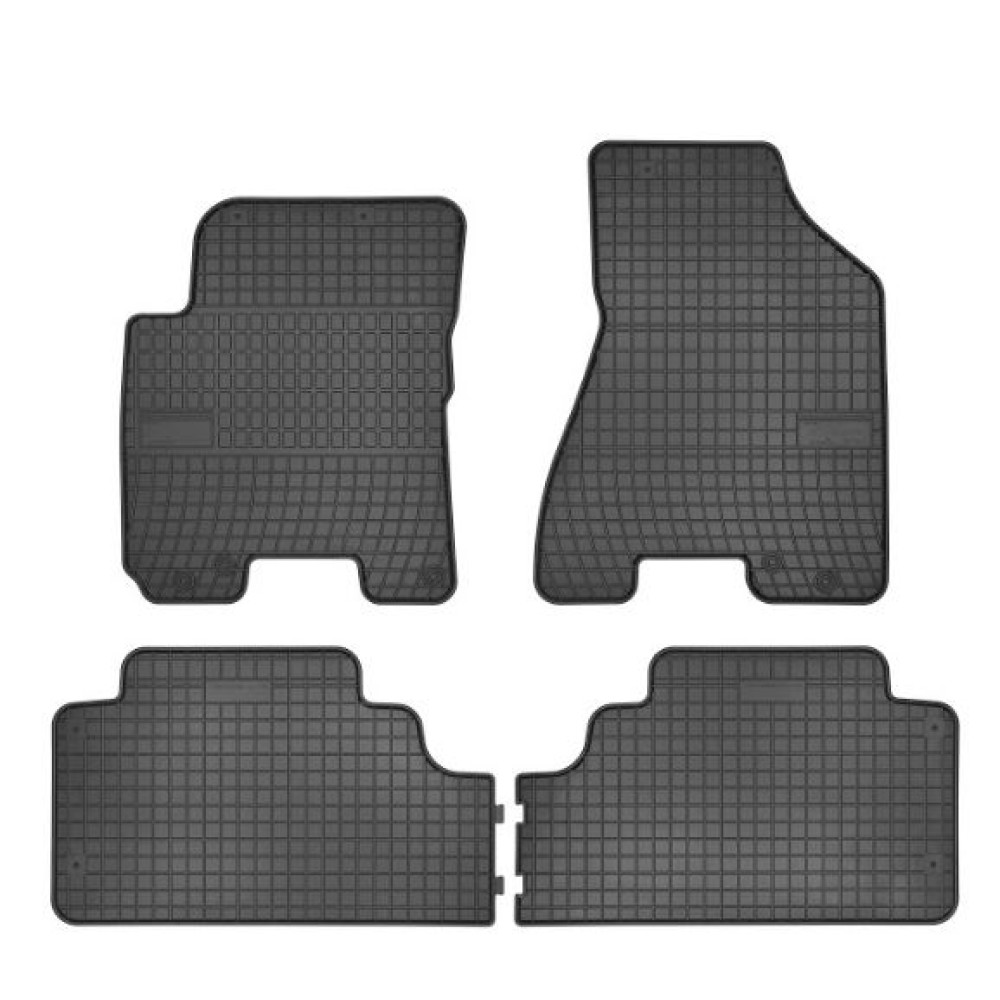 Car rubber floor mats black KIA SPORTAGE (2004-2010) NEGRO
