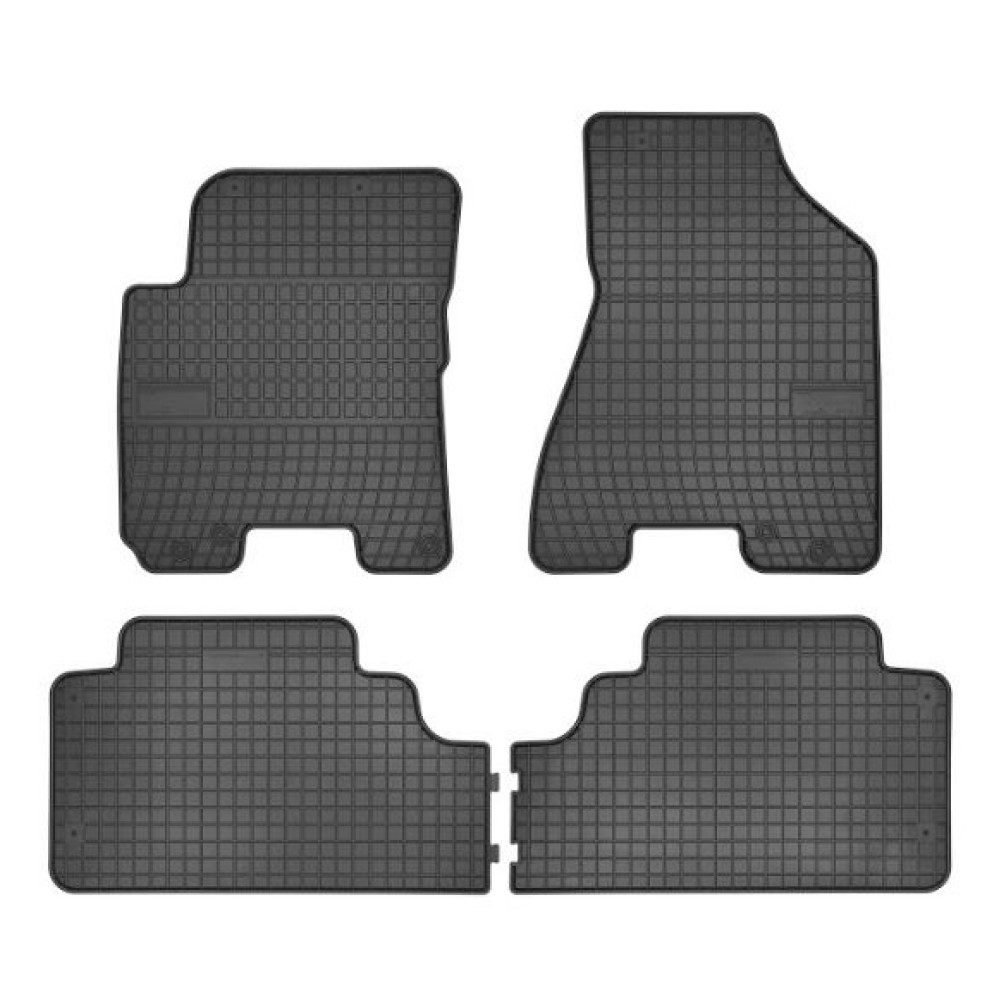 Car rubber floor mats black HYUNDAI TUCSON (2004-2010) NEGRO
