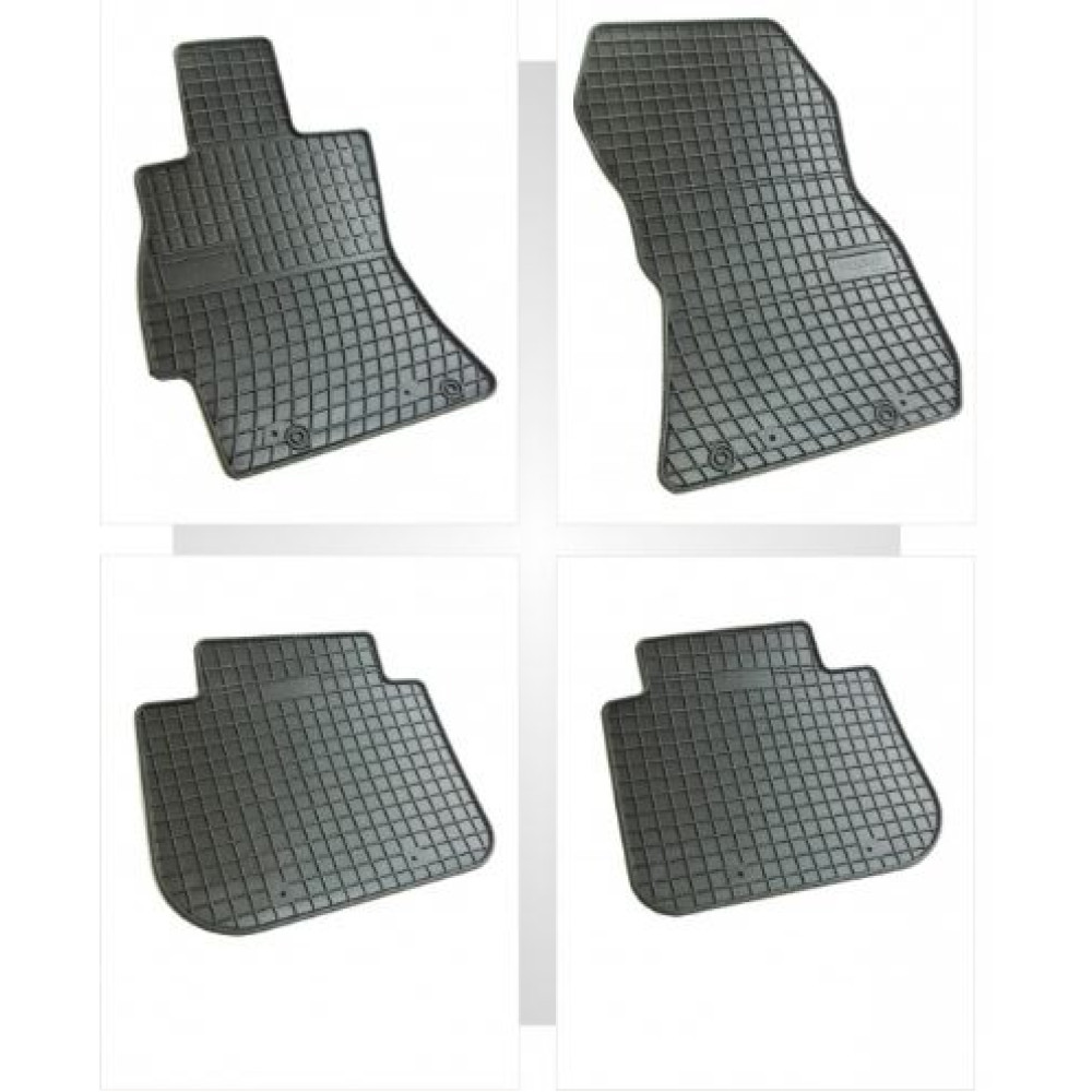 Car rubber floor mats black SUBARU LEGACY (2009-...) NEGRO