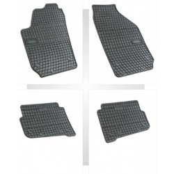 Car rubber floor mats black VOLKSWAGEN POLO (2002-2009) NEGRO