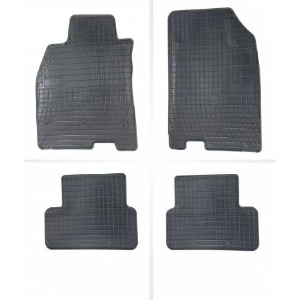 Car rubber floor mats black RENAULT FLUENCE (2009-...) NEGRO