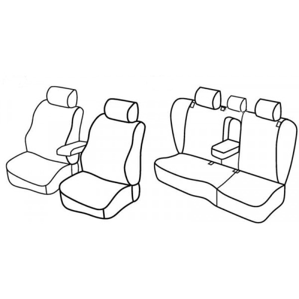 Car seat covers *HARMONY* VOLKSWAGEN PASSAT B7 Variant Comfortline (2010-2015)