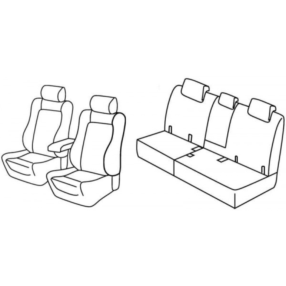 Car seat covers *HARMONY* TOYOTA RAV4 (2013-2018)