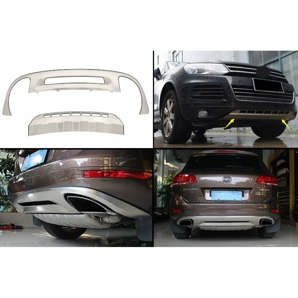 Skid plates (front + rear) VW TOUAREG II (2010-2014) SPVWT7P5