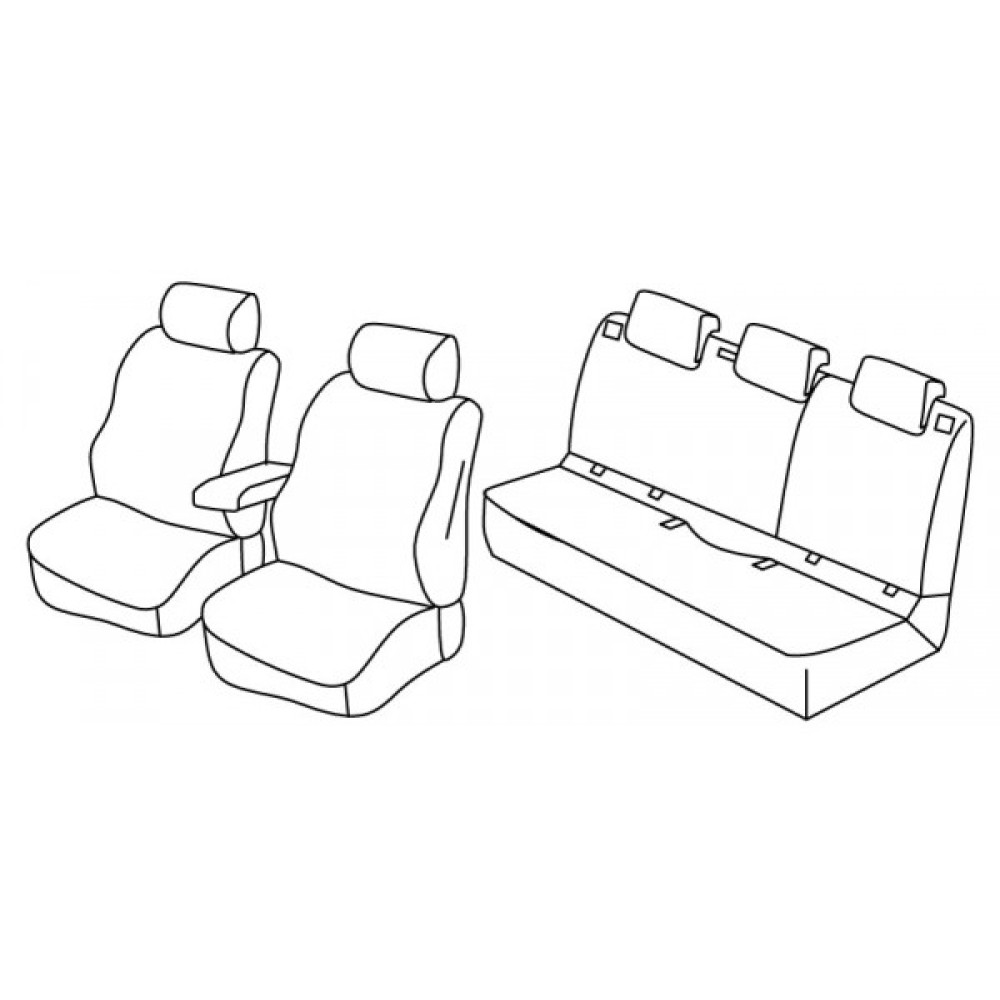 Car seat covers *HARMONY* OPEL ASTRA K (2016-...)