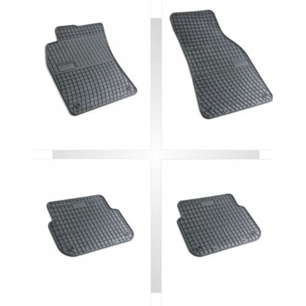 Car rubber floor mats black AUDI A6 (2004-2006) NEGRO
