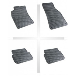 Car rubber floor mats black AUDI A6 (2004-2006) NEGRO