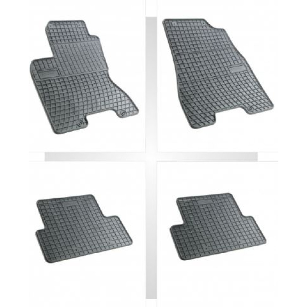 Car rubber floor mats black NISSAN X-TRAIL (2007-2014) NEGRO