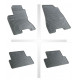 Car rubber floor mats black NISSAN X-TRAIL (2007-2014) NEGRO