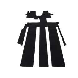 Alfombrillas textiles negras para coche VW T5/T6 Multivan largas (2003-...) LUXUS