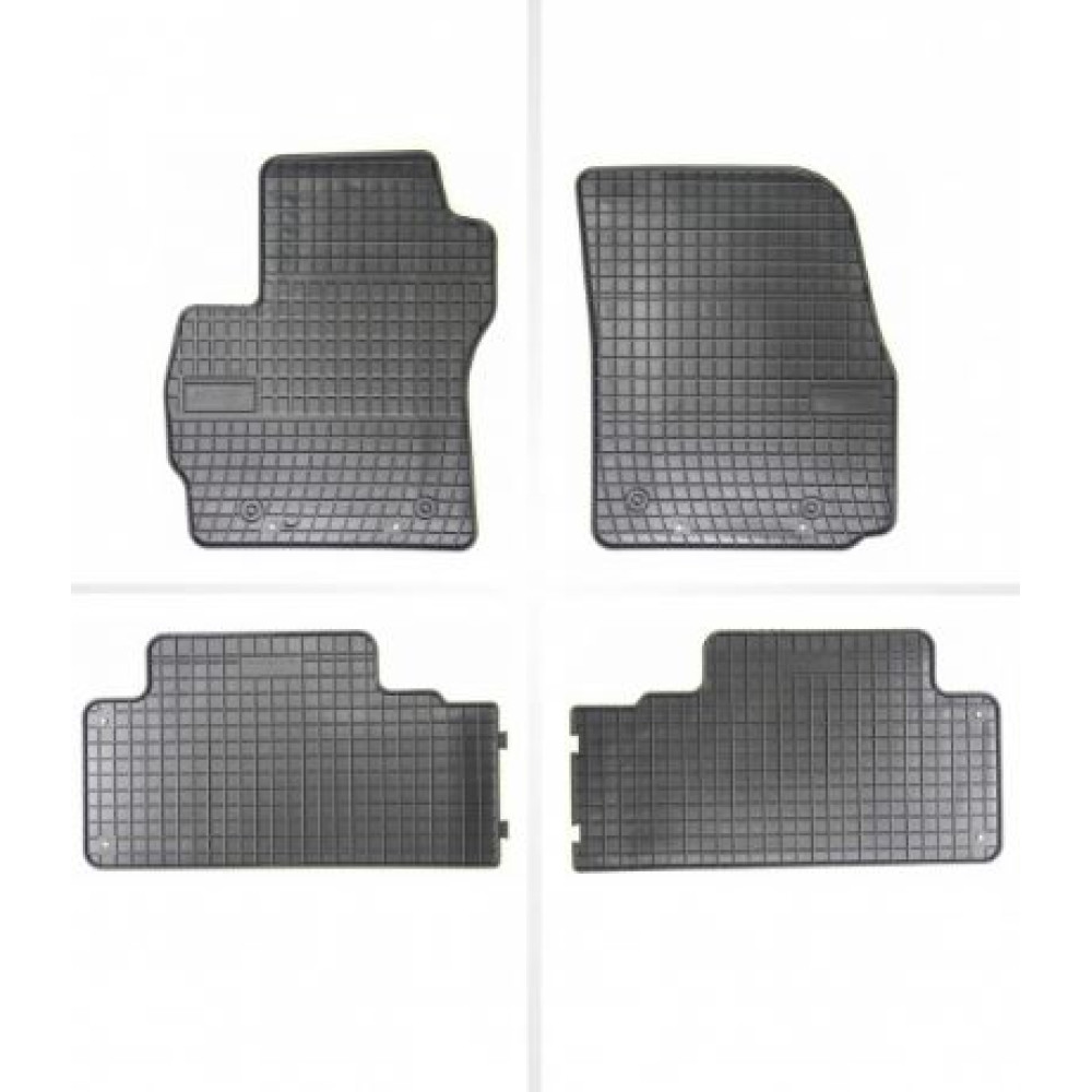 Car rubber floor mats black MAZDA 5 (2005-2010) NEGRO