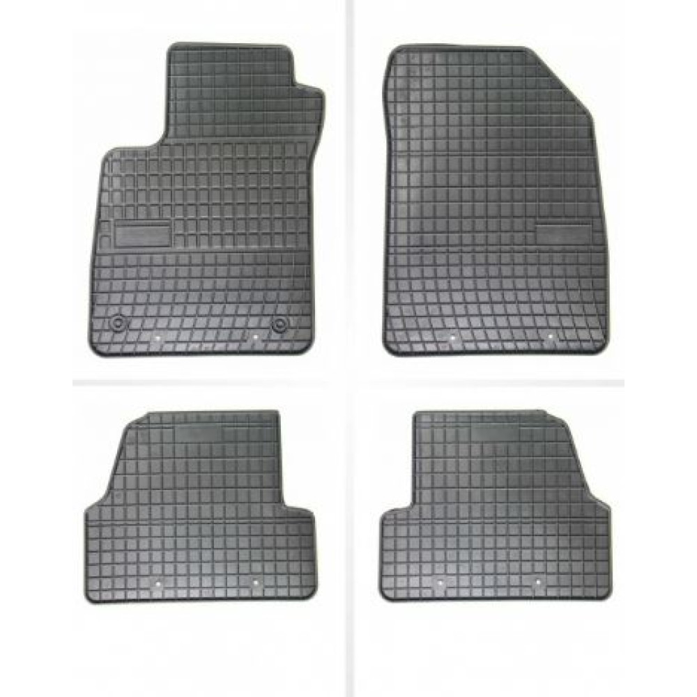 Car rubber floor mats black OPEL MOKKA (2012-...) NEGRO