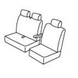Fundas de asientos para coche *HARMONY* RENAULT MASTER (1+2)(2019-...)