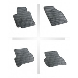 Car rubber floor mats black VOLKSWAGEN GOLF PLUS (2005-...) NEGRO