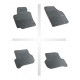 Car rubber floor mats black VOLKSWAGEN GOLF PLUS (2005-...) NEGRO