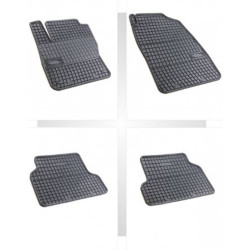 Car rubber floor mats black FORD FOCUS II (2004-2011) NEGRO