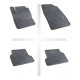 Car rubber floor mats black FORD FOCUS II (2004-2011) NEGRO