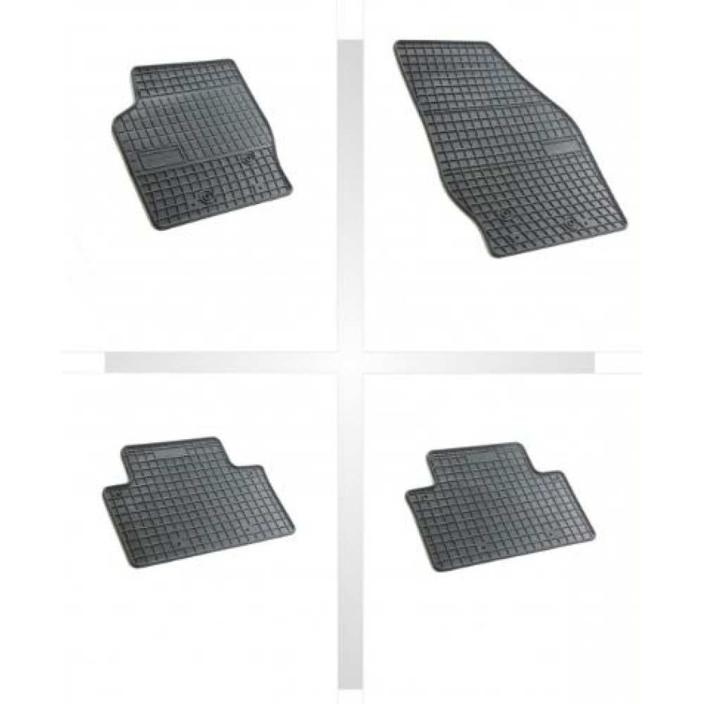 Car rubber floor mats black VOLVO XC90 (2002-2014) NEGRO