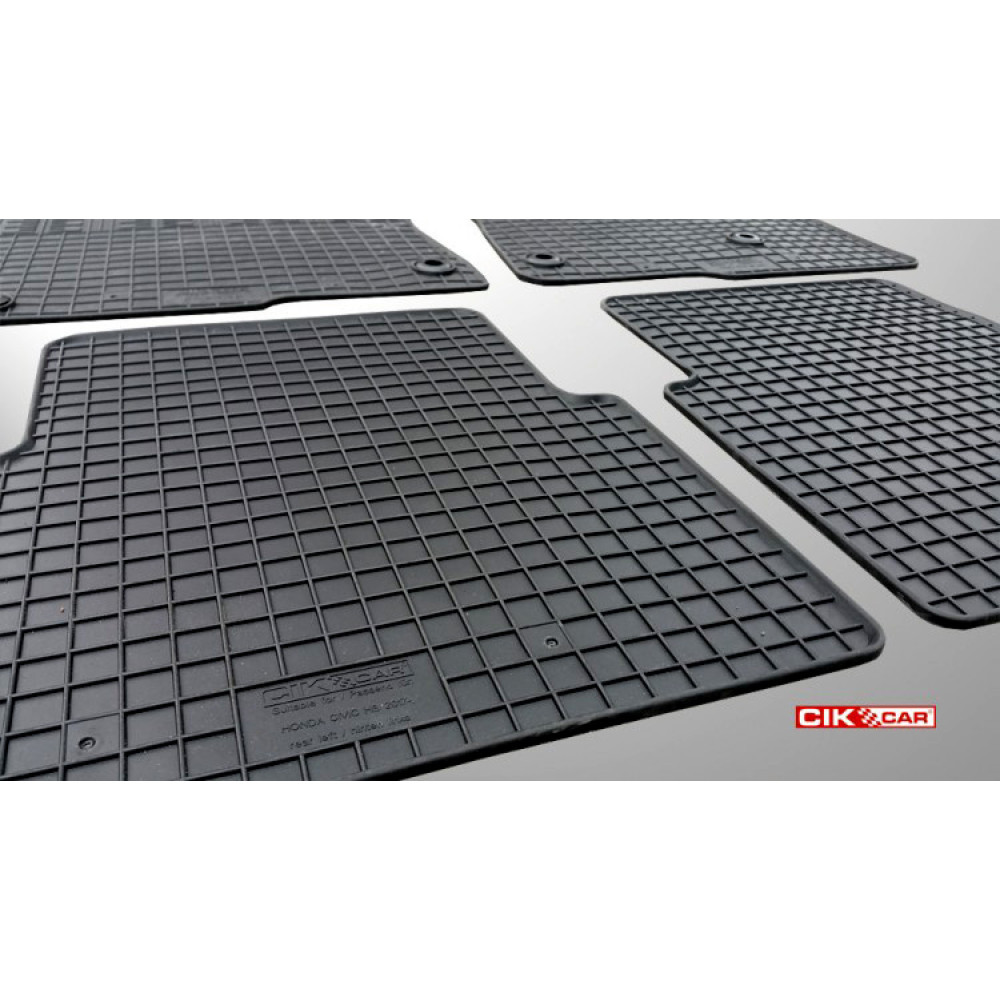 Car rubber floor mats black HONDA CIVIC HB/Sedan (2017-...) C-CAR
