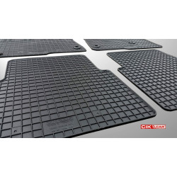 Car rubber floor mats black HONDA CIVIC HB/Sedan (2017-...) C-CAR