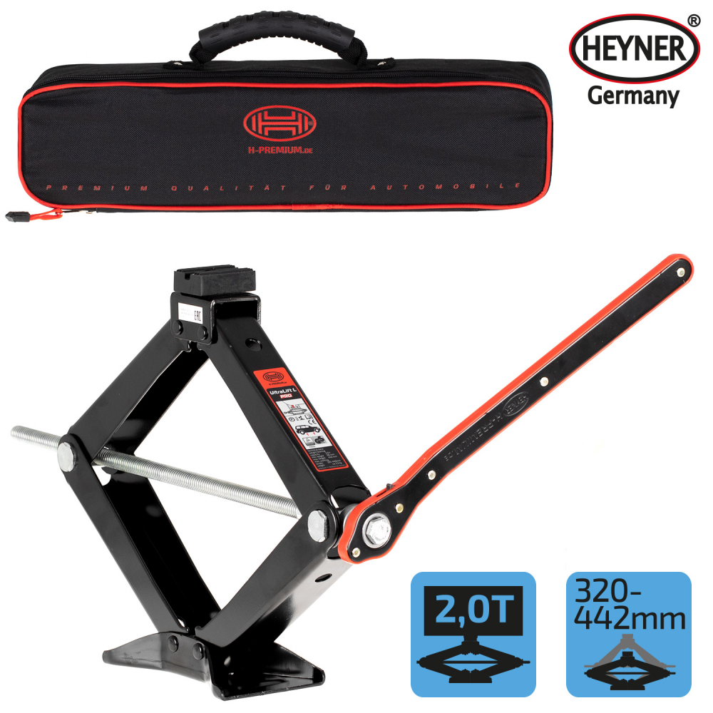 Scissor jack with ratchet HEYNER *ULTRALIFT L PRO* 2.0T 347210