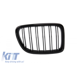 Front grills black gloss BMW X1 E84 Double Stripe M Design Piano Black (2009-2015)