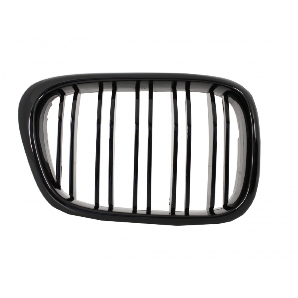 Front grills black gloss BMW 5 E39 Double Stripe M Design Piano Black (1995-2003) 40415