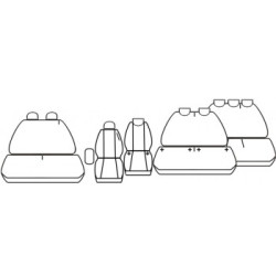 Fundas de asientos para coche *COMFORT* PEUGEOT TRAVELLER (9s.)(2016-...)