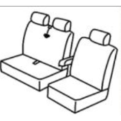 Car seat covers *HARMONY* MB SPRINTER (1+2)(2018-...)