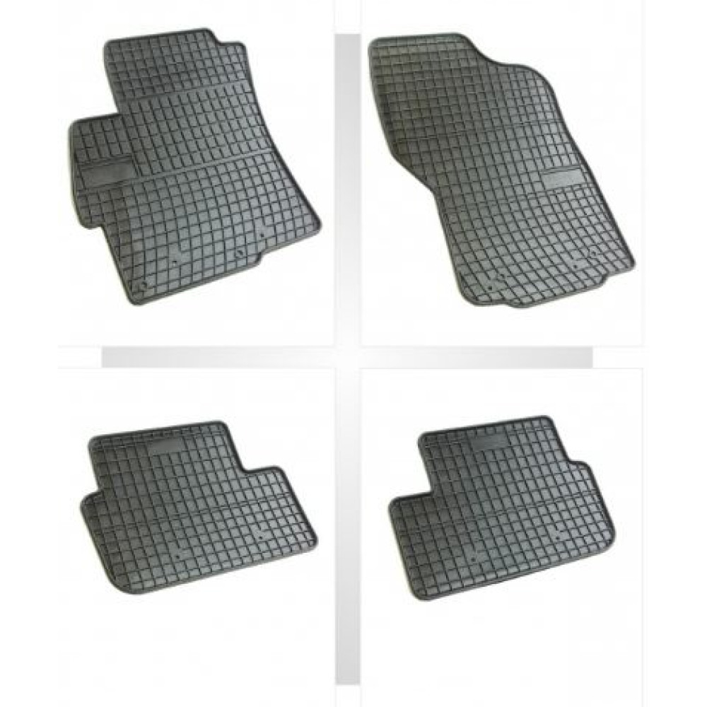 Car rubber floor mats black MITSUBISHI LANCER (2007-...) NEGRO