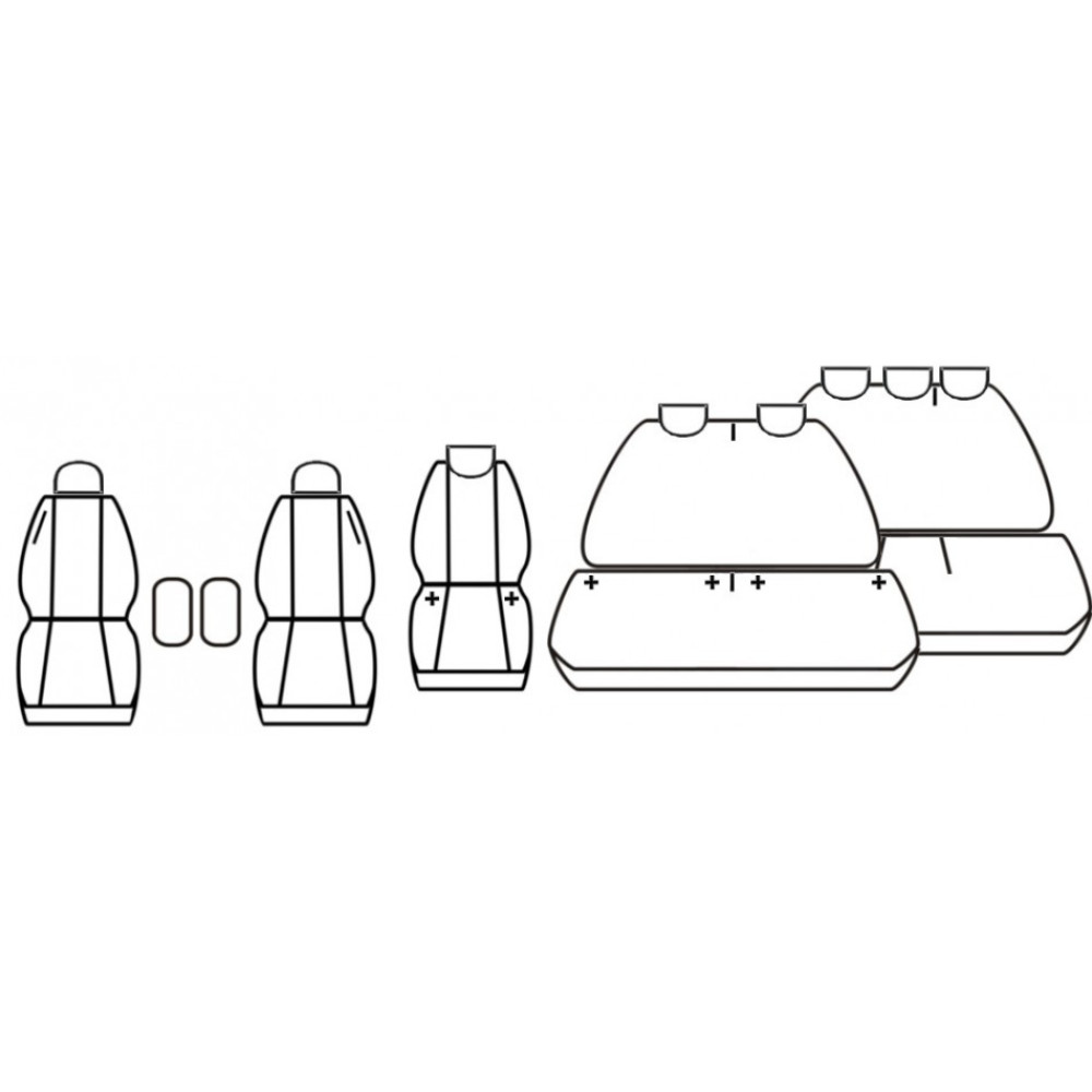 Car seat covers *COMFORT* CITROEN SPACETOURER (8s.)(2016-...)