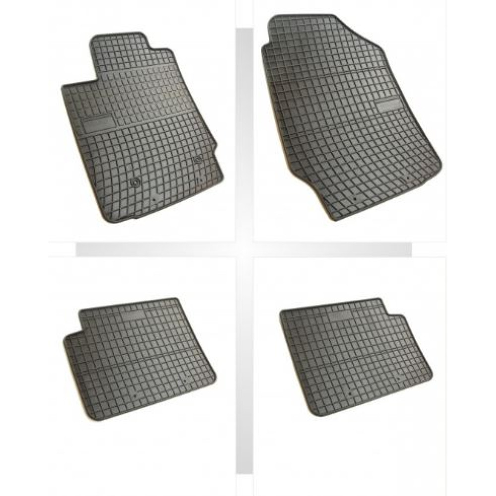 Car rubber floor mats black TOYOTA COROLLA (2002-2007) NEGRO