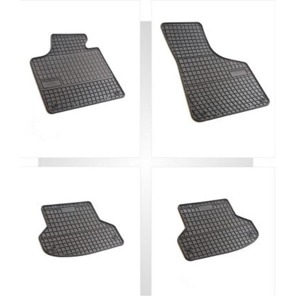 Car rubber floor mats black AUDI A3 (2003-2009) NEGRO