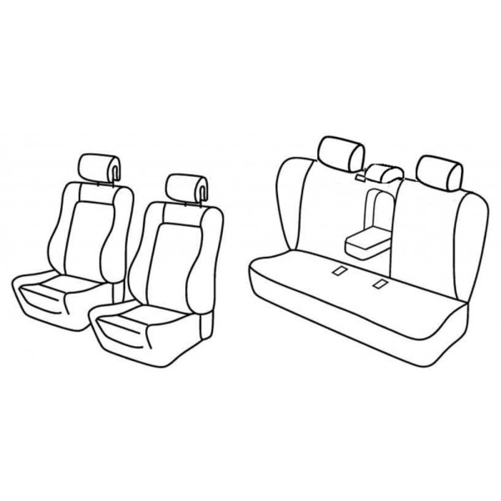 Car seat covers *HARMONY* PEUGEOT 508 Active (2011-...)