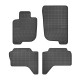 Car rubber floor mats black MITSUBISHI L200 (2007-...) NEGRO