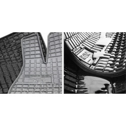 Car rubber floor mats grey VW TOURAN (2003-2014) NEGRO